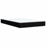 vidaXL Posteľ boxspring s matracom Čierna 120 x 190 cm Látka – Obrázok 5