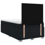 vidaXL Posteľ boxspring s matracom Čierna 120 x 190 cm Látka – Obrázok 7