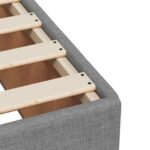 vidaXL Posteľ boxspring s matracom Svetlosivá 140 x 190 cm Látka – Obrázok 9