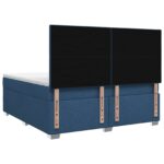 vidaXL Posteľ boxspring s matracom Modrá 140 x 190 cm Látka – Obrázok 7
