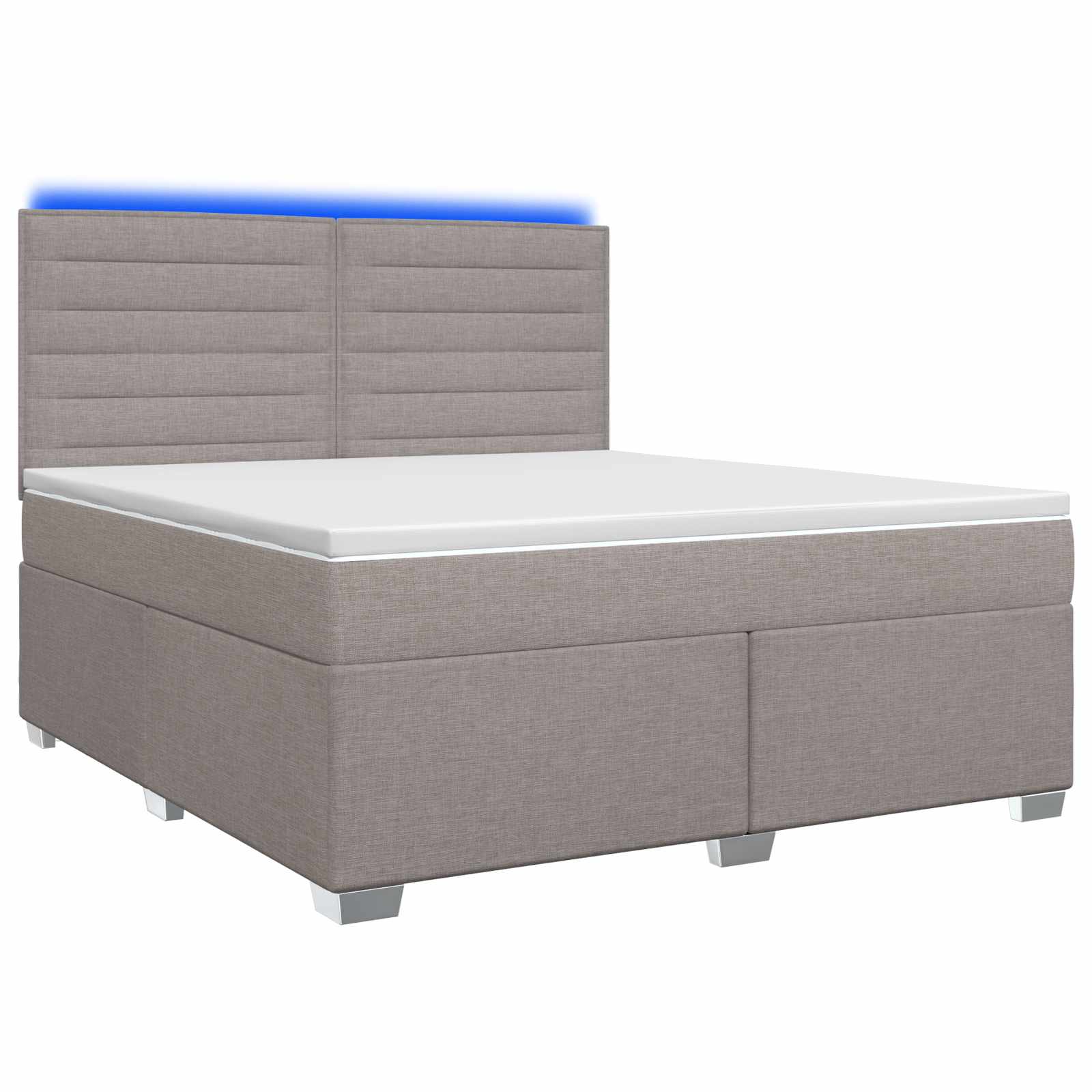 3454884_1.jpg vidaXL Posteľ boxspring s matracom Sivohnedá 140 x 200 cm Látka – Obrázok 1