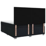 vidaXL Posteľ boxspring s matracom Čierna 160 x 200 cm Látka – Obrázok 7