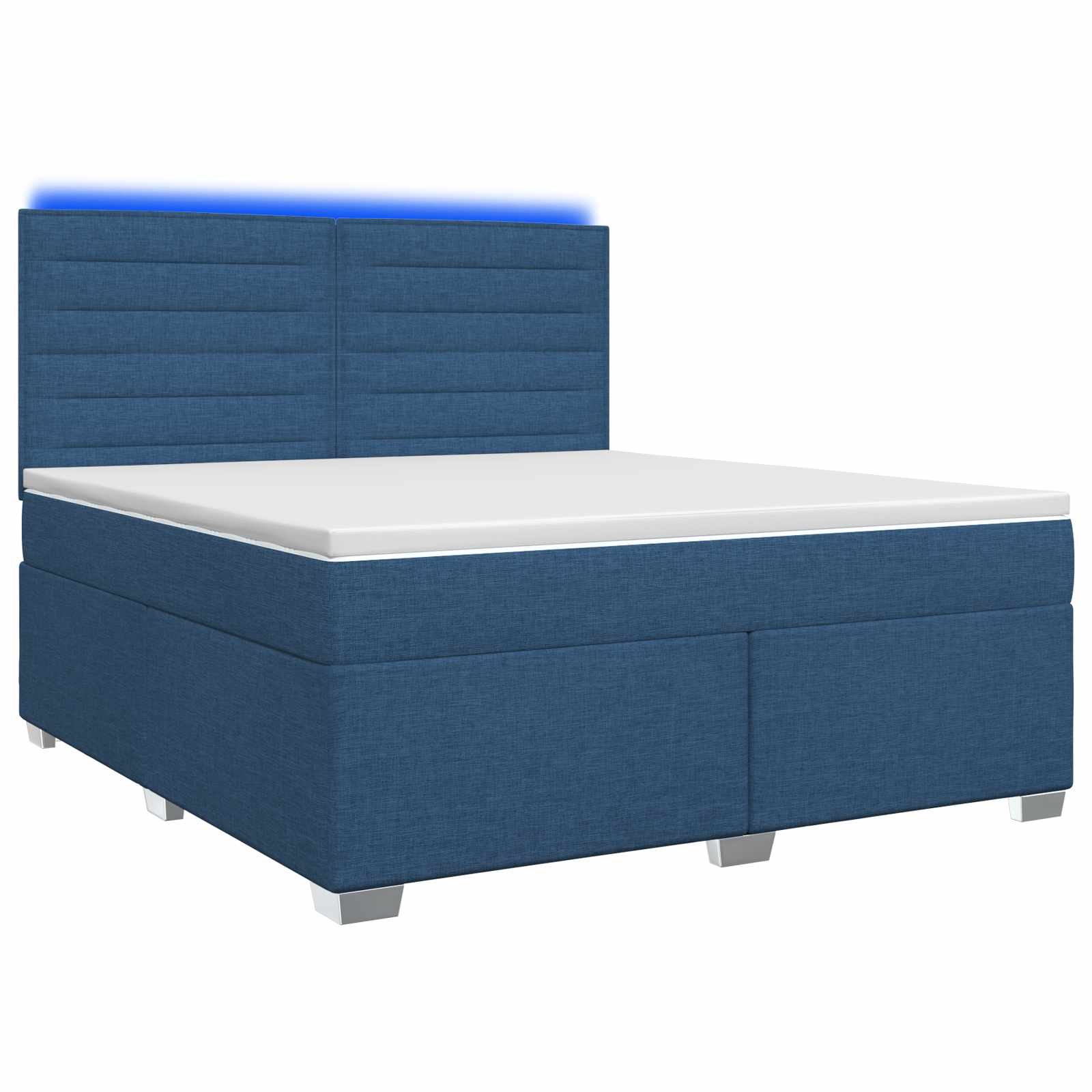 3454928_1.jpg vidaXL Posteľ boxspring s matracom Modrá 180 x 200 cm Látka – Obrázok 1