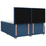 vidaXL Posteľ boxspring s matracom Modrá 180 x 200 cm Látka – Obrázok 7