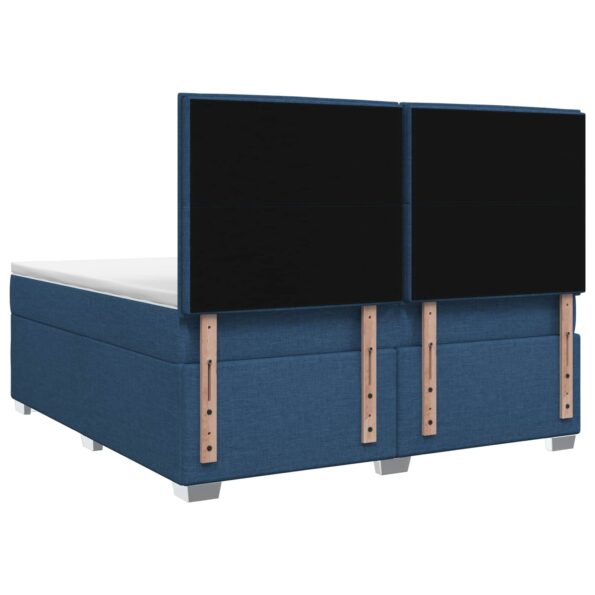 vidaXL Posteľ boxspring s matracom Modrá 180 x 200 cm Látka – Obrázok 7