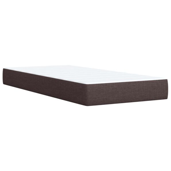 vidaXL Posteľ boxspring s matracom Tmavohnedá 80 x 200 cm Látka – Obrázok 5