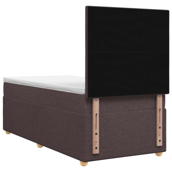 vidaXL Posteľ boxspring s matracom Tmavohnedá 80 x 200 cm Látka – Obrázok 7