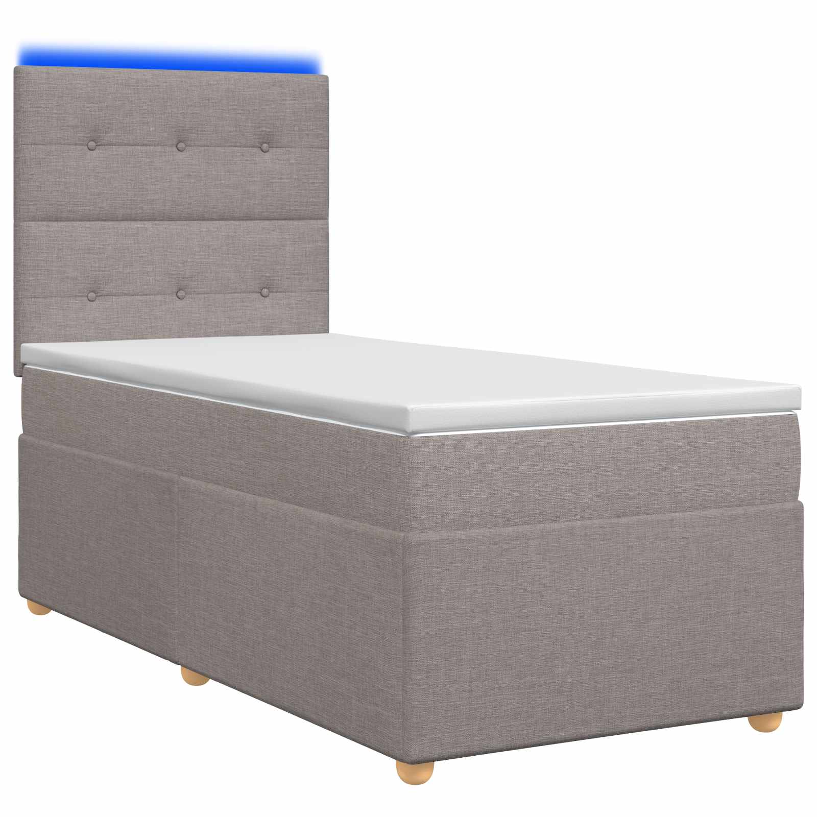3455221_1.jpg vidaXL Posteľ boxspring s matracom Sivohnedá 80 x 200 cm Látka – Obrázok 1