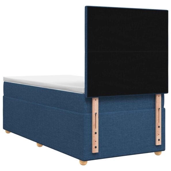 vidaXL Posteľ boxspring s matracom Modrá 80 x 200 cm Látka – Obrázok 7