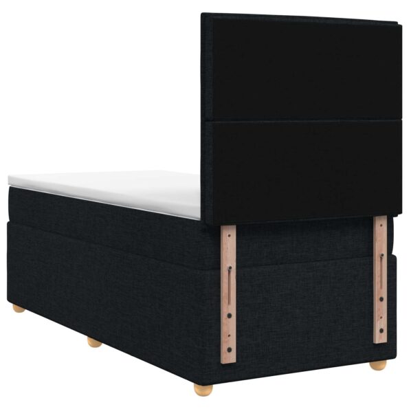 vidaXL Posteľ boxspring s matracom Čierna 90 x 190 cm Látka – Obrázok 7