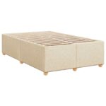 vidaXL Posteľ boxspring s matracom Krémová 120 x 190 cm Látka – Obrázok 4