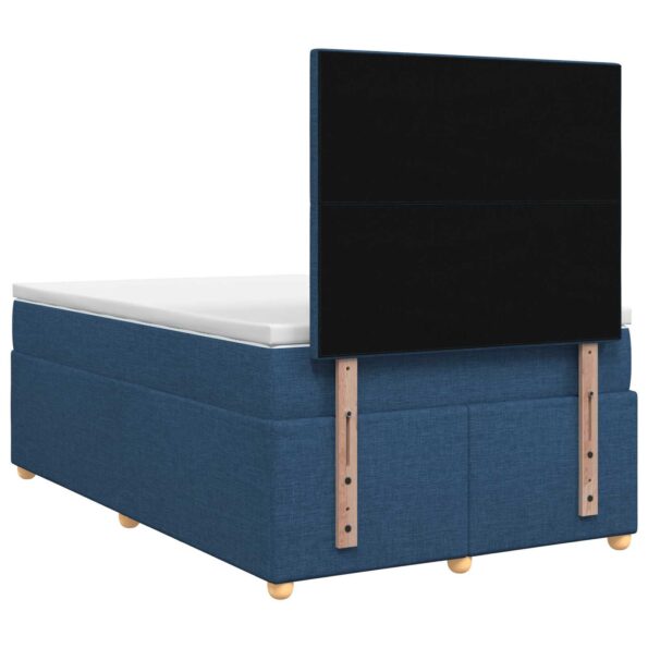 vidaXL Posteľ boxspring s matracom Modrá 120 x 200 cm Látka – Obrázok 7