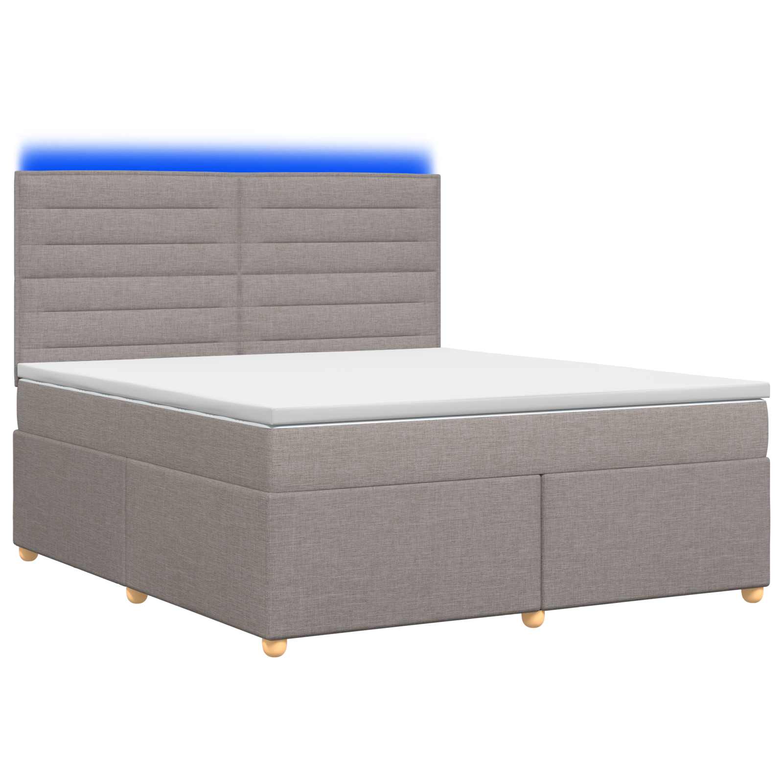 3455361_1.jpg vidaXL Posteľ boxspring s matracom Sivohnedá 140 x 200 cm Látka – Obrázok 1
