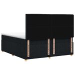 vidaXL Posteľ boxspring s matracom Čierna 160 x 200 cm Látka – Obrázok 7