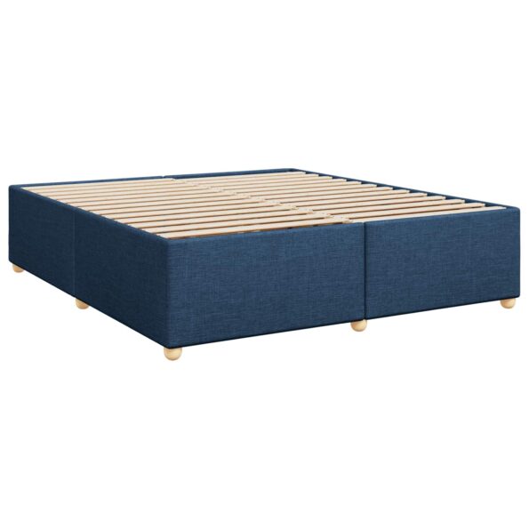 vidaXL Posteľ boxspring s matracom Modrá 180 x 200 cm Látka – Obrázok 4