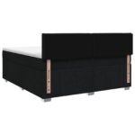 vidaXL LED boxspring posteľ s matracom Čierna 180 x 200 cm Látka – Obrázok 7