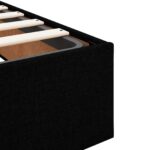 vidaXL Ottoman posteľ s matracom a LED Čierna 90 x 190 cm Látka – Obrázok 10