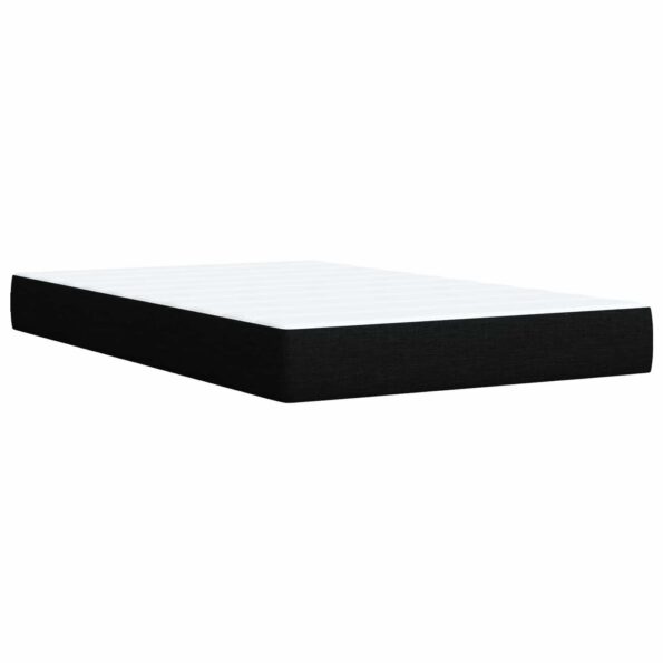 vidaXL Ottoman posteľ s matracom a LED Čierna 120 x 190 cm Látka – Obrázok 5
