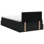 vidaXL Ottoman posteľ s matracom a LED Čierna 120 x 200 cm Látka – Obrázok 8