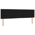 vidaXL Ottoman posteľ s matracom a LED Čierna 180 x 200 cm Látka – Obrázok 3