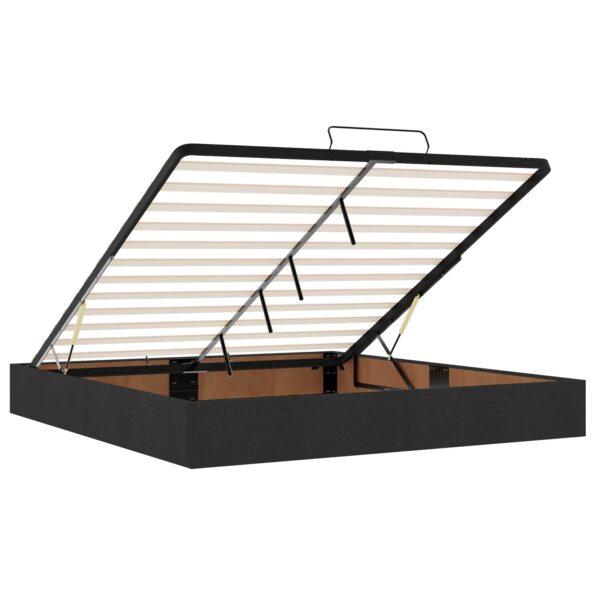 vidaXL Ottoman posteľ s matracom a LED Čierna 180 x 200 cm Látka – Obrázok 4