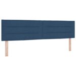 vidaXL Ottoman posteľ s matracom a LED Modrá 180 x 200 cm Látka – Obrázok 3