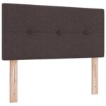 vidaXL Ottoman posteľ s matracom a LED Tmavohnedá 90 x 190 cm Látka – Obrázok 3