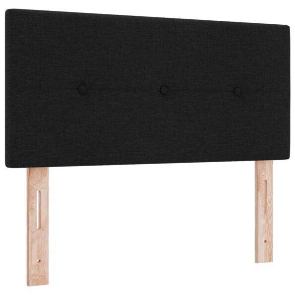 vidaXL Ottoman posteľ s matracom a LED Čierna 90 x 200 cm Látka – Obrázok 3