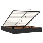 vidaXL Ottoman posteľ s matracom a LED Čierna 180 x 200 cm Látka – Obrázok 4