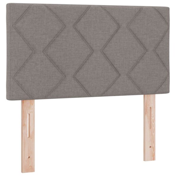 vidaXL Ottoman posteľ s matracom a LED Sivohnedá 80 x 200 cm Látka – Obrázok 3