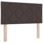 vidaXL Ottoman posteľ s matracom a LED Tmavohnedá 90 x 190 cm Látka – Obrázok 3