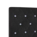 vidaXL Ottoman posteľ s matracom a LED Čierna 100 x 200 cm Zamat – Obrázok 9