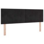 vidaXL Ottoman posteľ s matracom a LED Čierna 140 x 190 cm Zamat – Obrázok 3