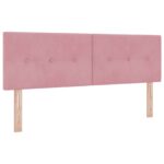 vidaXL Ottoman posteľ s matracom a LED Ružová 140 x 200 cm Zamat – Obrázok 3