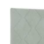 vidaXL Ottoman posteľ s matracom a LED Svetlosivá 90 x 190 cm Zamat – Obrázok 9