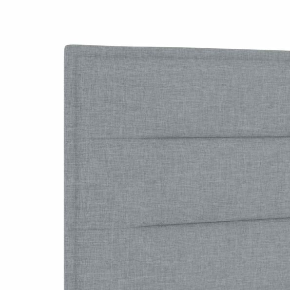 vidaXL Ottoman posteľ s matracom a LED Svetlosivá 200 x 200 cm Látka – Obrázok 9
