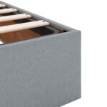 vidaXL Ottoman posteľ s matracom a LED Svetlosivá 160 x 200 cm Látka – Obrázok 10
