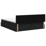 vidaXL Ottoman posteľ s matracom a LED Čierna 180 x 200 cm Látka – Obrázok 8