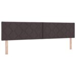 vidaXL Ottoman posteľ s matracom a LED Tmavohnedá 200 x 200 cm Látka – Obrázok 5