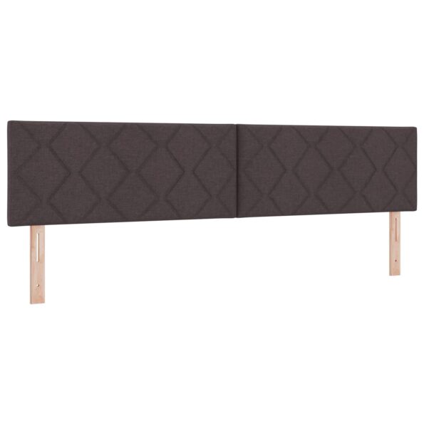 vidaXL Ottoman posteľ s matracom a LED Tmavohnedá 200 x 200 cm Látka – Obrázok 5