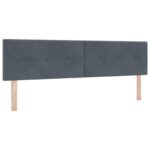 vidaXL Ottoman posteľ s matracom a LED Tmavosivá 180 x 200 cm Zamat – Obrázok 3