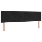 vidaXL Ottoman posteľ s matracom a LED Čierna 180 x 200 cm Zamat – Obrázok 3