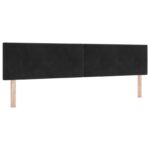 vidaXL Ottoman posteľ s matracom a LED Čierna 200 x 200 cm Zamat – Obrázok 3