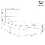 vidaXL Polohovací postel s matrací Tmavozelená 120 x 200 cm Zamat – Obrázok 11