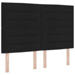 vidaXL Ottoman posteľ s matracom a LED Čierna 140 x 200 cm Látka – Obrázok 3