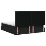 vidaXL Ottoman posteľ s matracom a LED Čierna 180 x 200 cm Látka – Obrázok 8