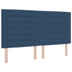 vidaXL Ottoman posteľ s matracom a LED Modrá 180 x 200 cm Látka – Obrázok 3