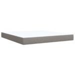 vidaXL Ottoman posteľ s matracom a LED Sivohnedá 180 x 200 cm Látka – Obrázok 5