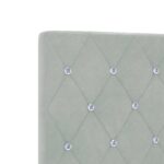 vidaXL Ottoman posteľ s matracom a LED Svetlosivá 140 x 190 cm Zamat – Obrázok 9