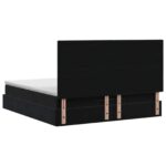 vidaXL Ottoman posteľ s matracom a LED Čierna 140 x 200 cm Zamat – Obrázok 8